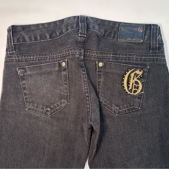 Guess Jeans Womens Black Denim‎ Slim Fit Low Rise Stretch Dark Wash Size 26 - Picture 3 of 7